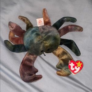 Claude the crab beanie baby
